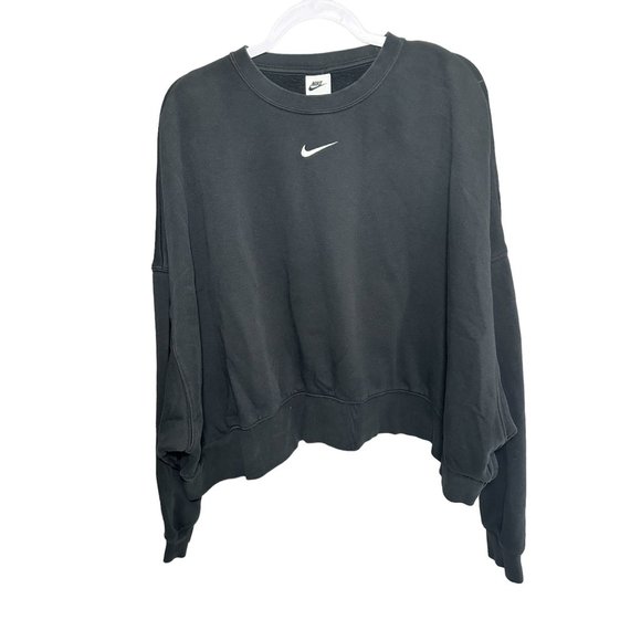 Nike Sweaters - Vintage Nike Crewneck Sweatshirt Womans XXL Crop Top Center Swoosh